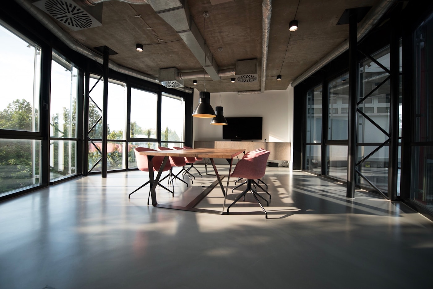 Bright professional office ready for client conversations